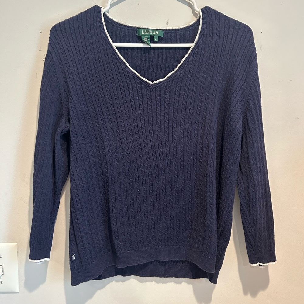 Lauren Ralph Lauren Women's Navy Sweater